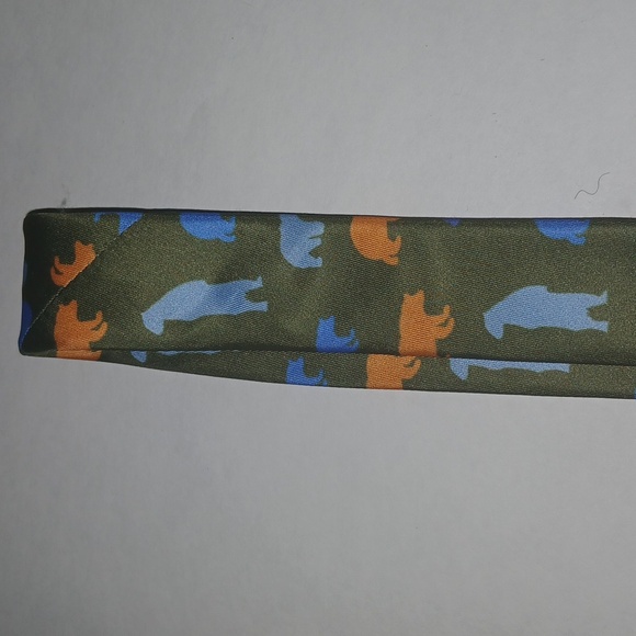 Animal forest boys tie with bear theme multi color  nwt - Picture 6 of 6